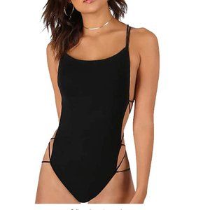 NWOT Sleeveless Scoop-Neck Strappy Bodysuit